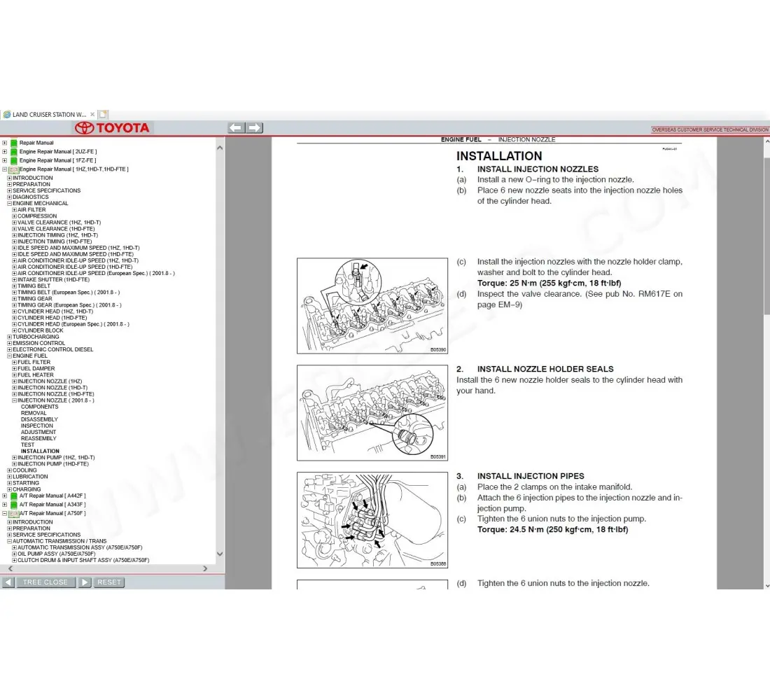 100 series land cruiser repair manual