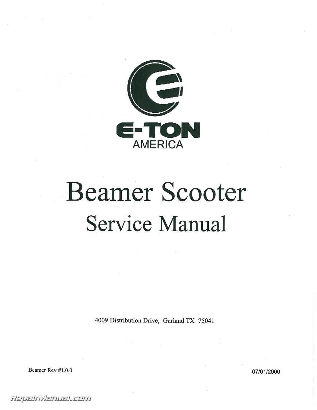 150cc scooter repair manual