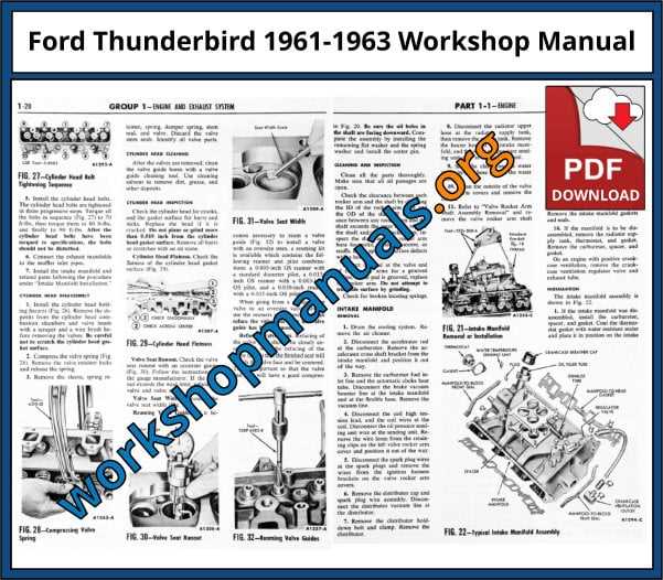 1964 ford thunderbird repair manual