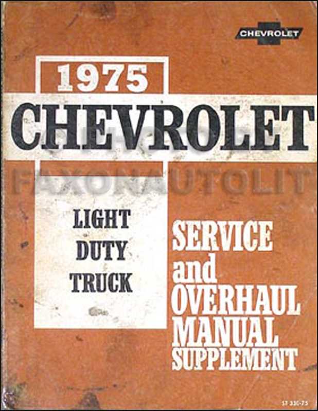 1965 chevy c10 repair manual