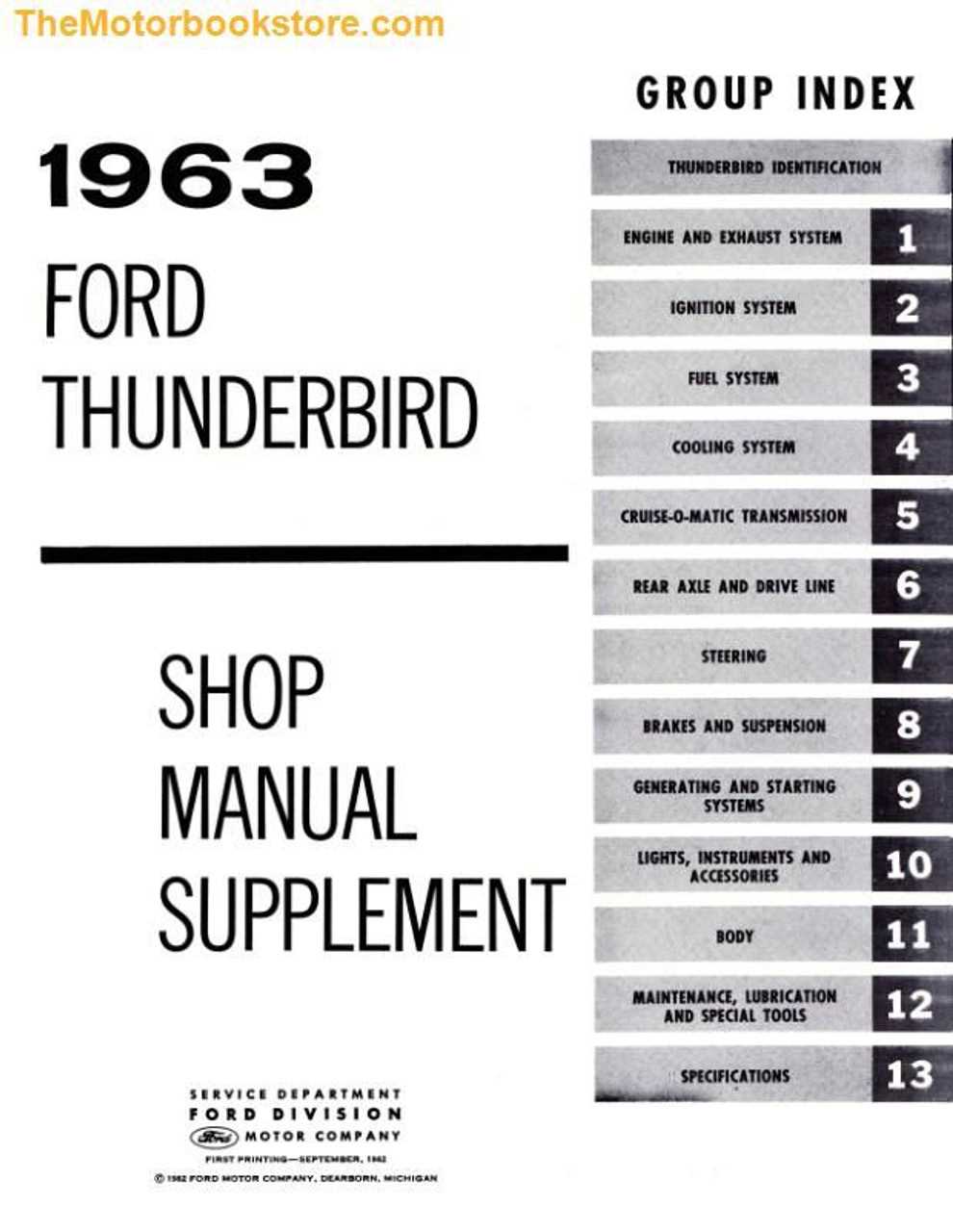 1965 ford thunderbird repair manual