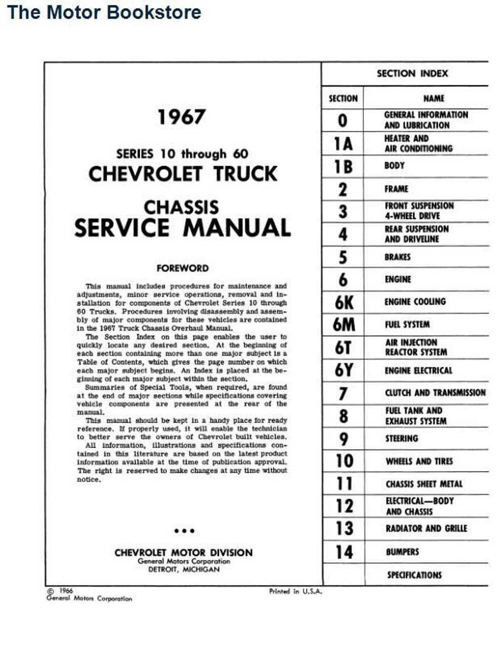 1966 chevy c10 repair manual