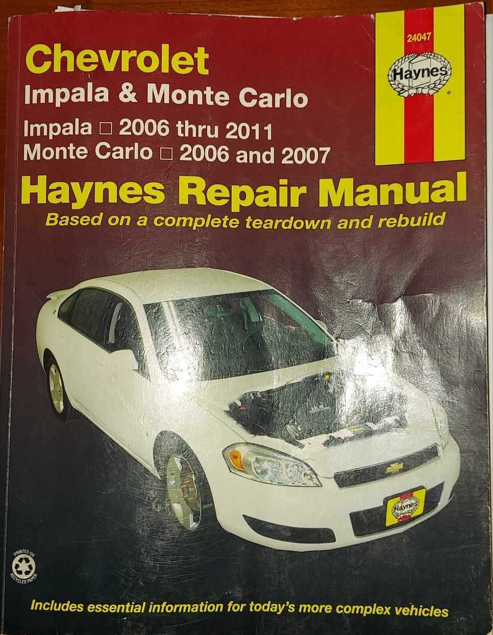 1967 chevy impala repair manual