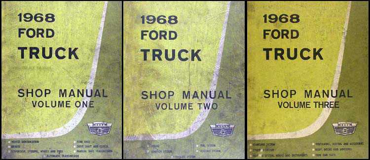 1968 ford f100 repair manual