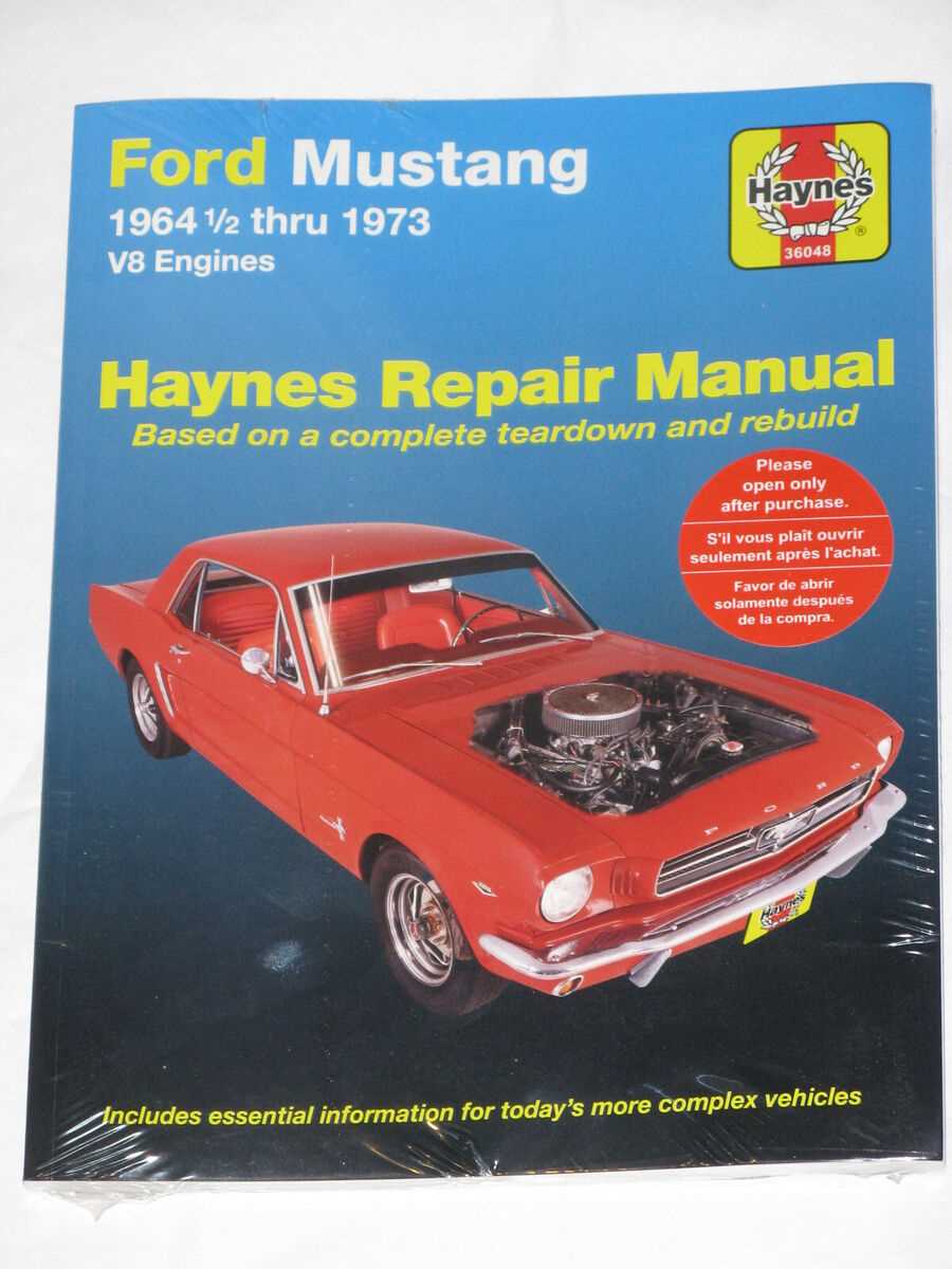 1970 ford mustang repair manual