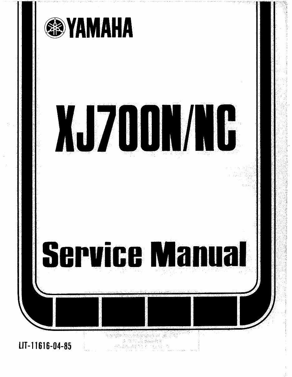 1985 yamaha xj700 maxim repair manual