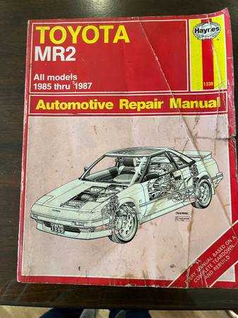 1987 toyota mr2 repair manual