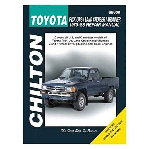 1988 toyota 4runner repair manual