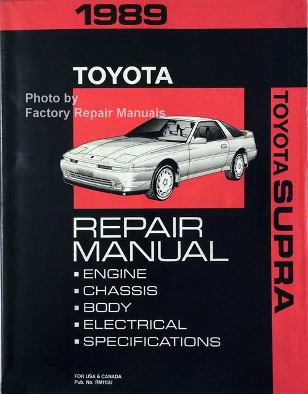 1989 toyota supra repair manual