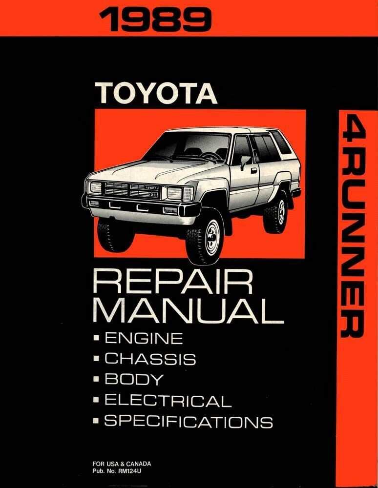 1990 toyota 4runner repair manual