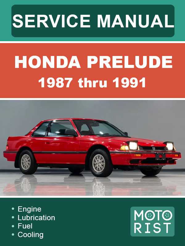 1991 honda prelude repair manual