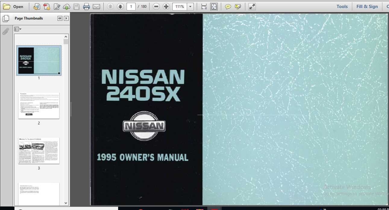 1991 nissan 240sx repair manual