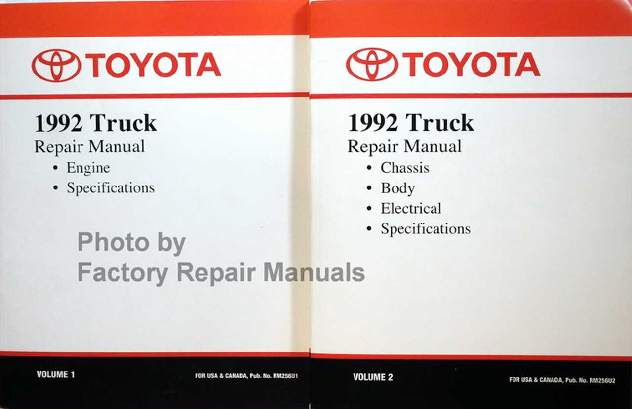 1992 toyota pickup repair manual