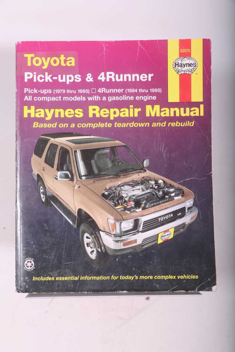 1992 toyota pickup repair manual