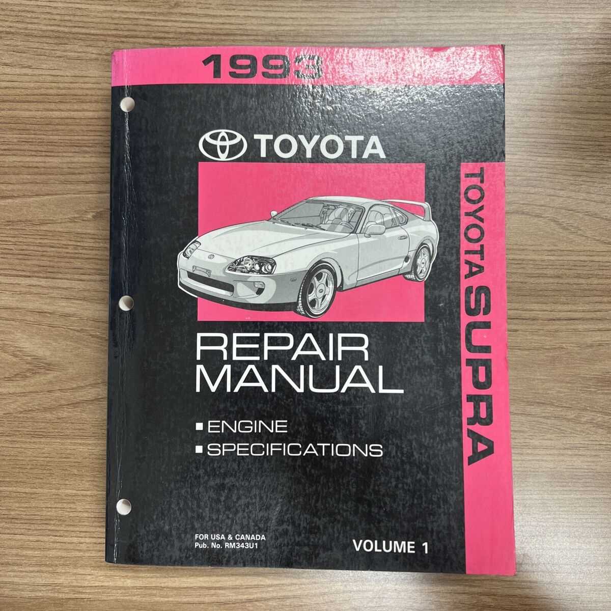 1993 toyota supra repair manual