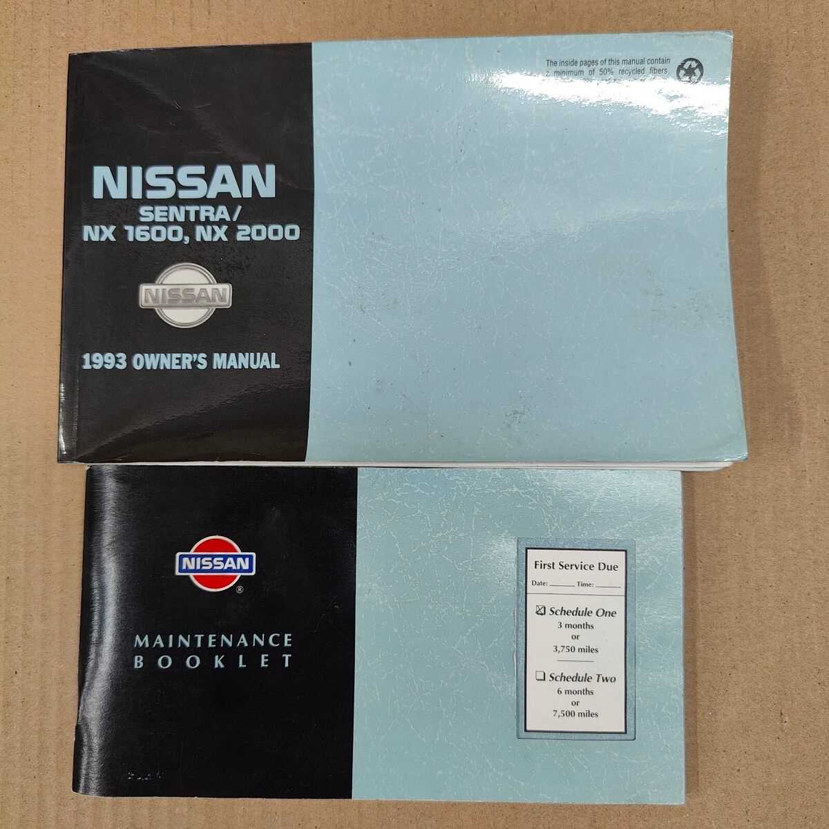 1993 nissan sentra repair manual