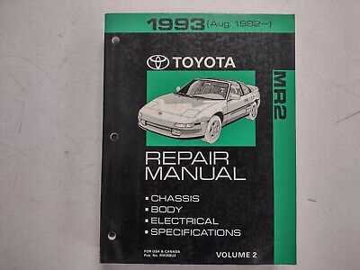 1993 toyota mr2 repair manual