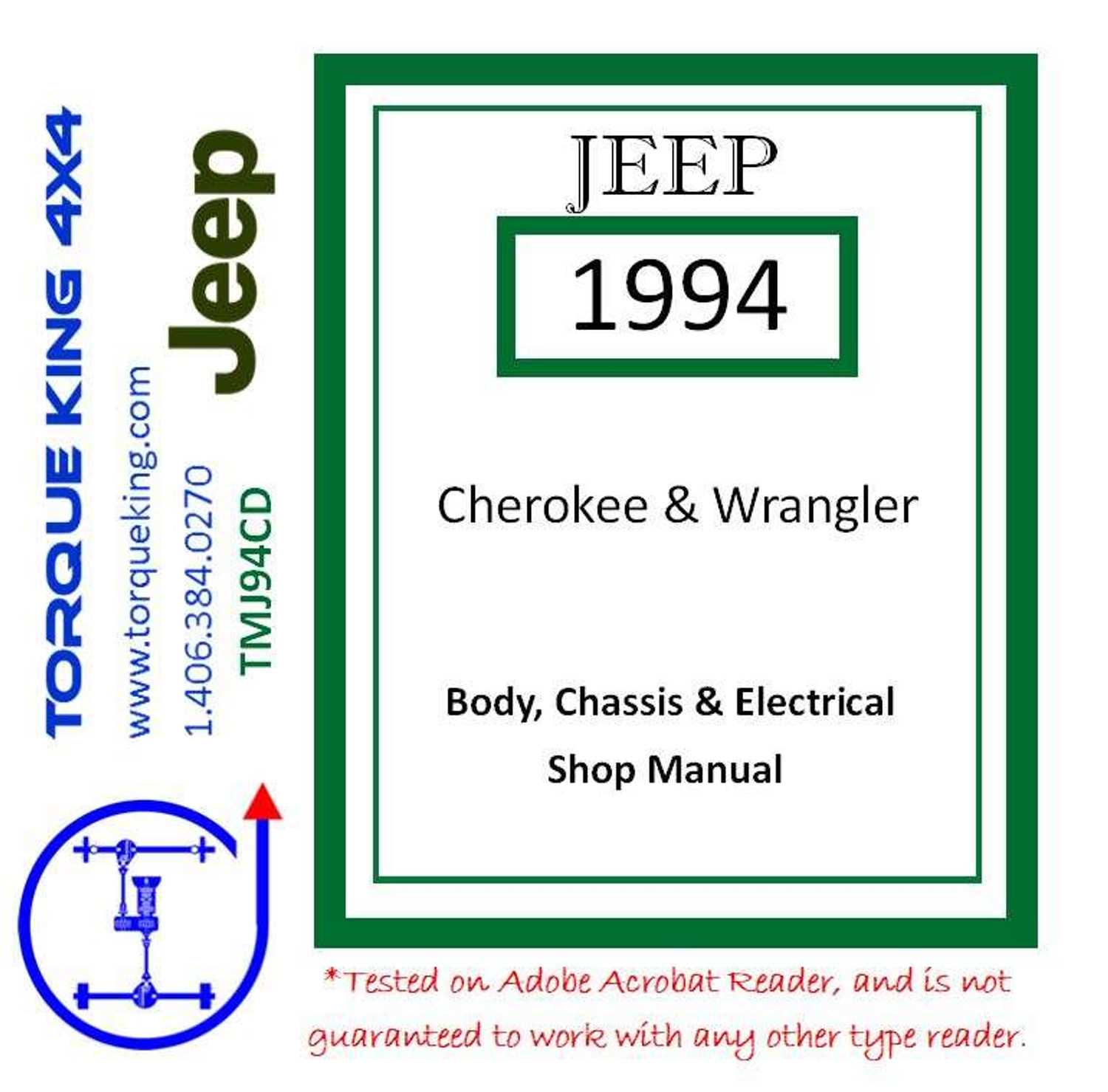 1994 jeep wrangler repair manual