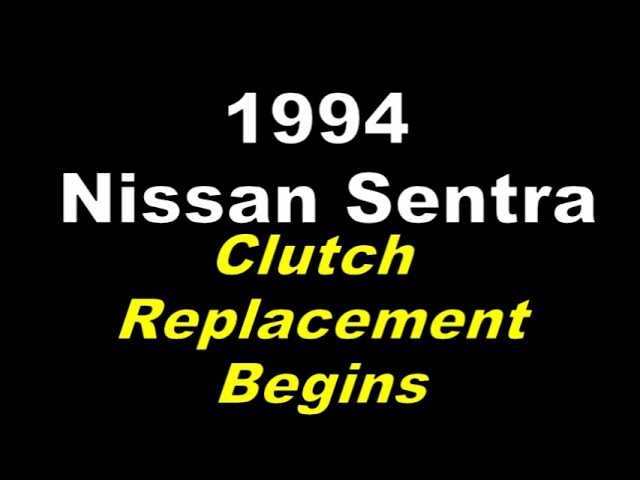 1994 nissan sentra repair manual