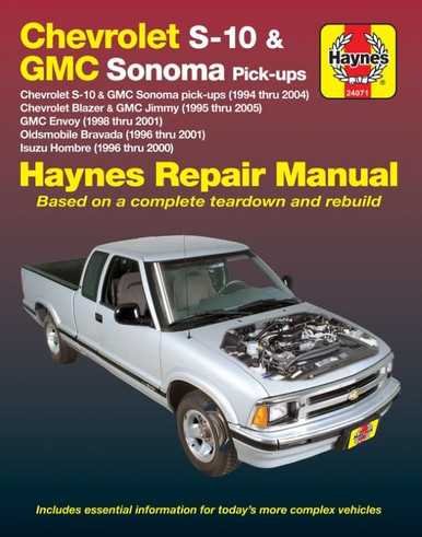 1995 chevy s10 repair manual