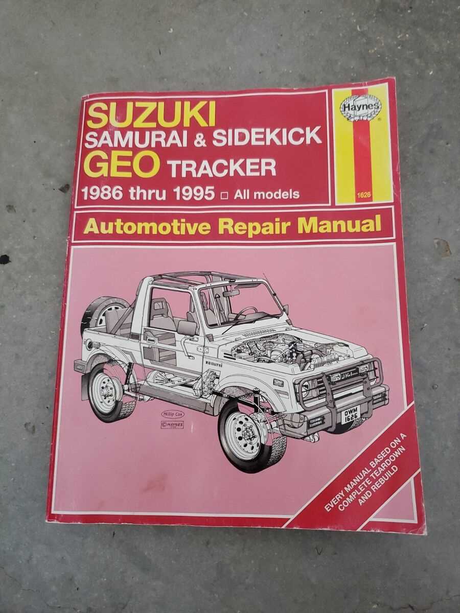 1995 suzuki sidekick repair manual