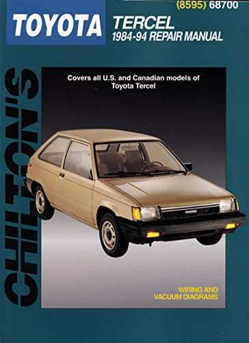 1995 toyota tercel repair manual