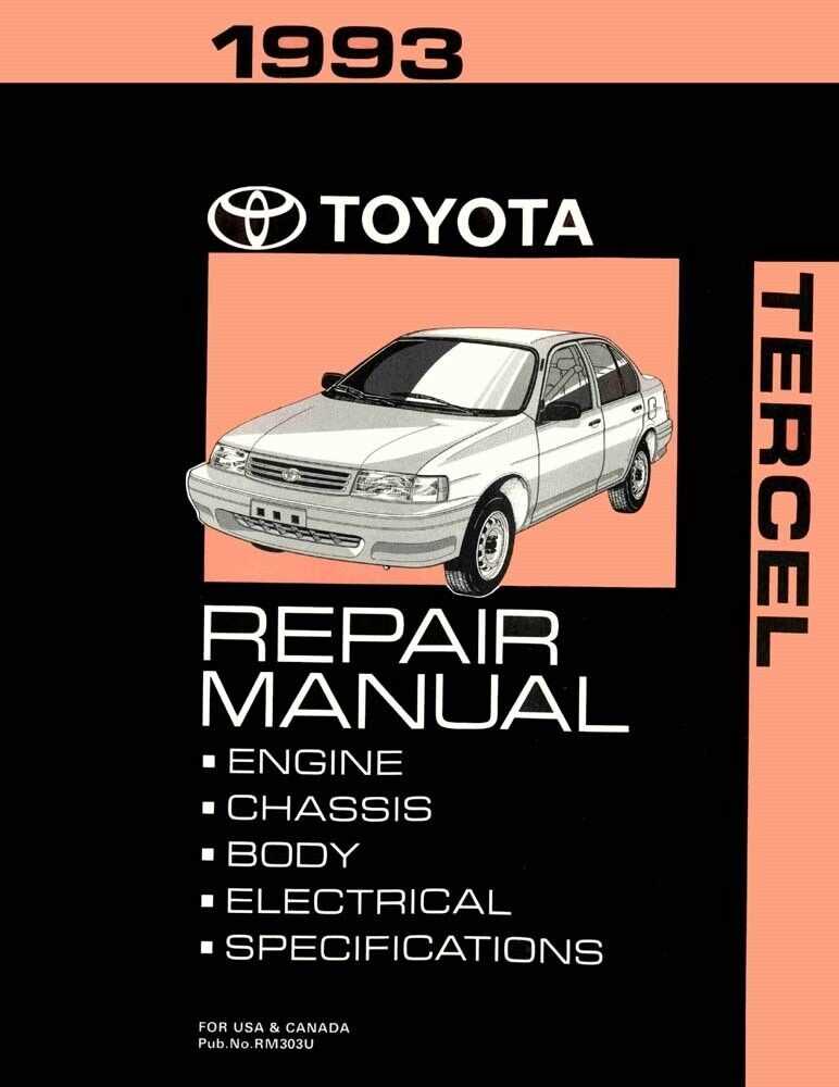 1995 toyota tercel repair manual