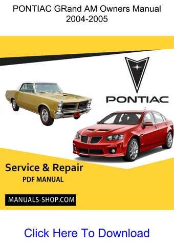 1996 pontiac grand am repair manual