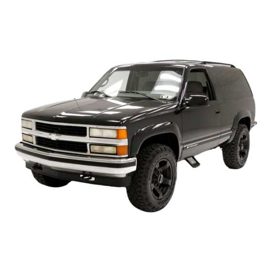 1996 chevy tahoe repair manual