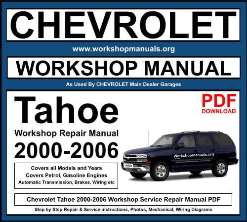 1996 chevy tahoe repair manual