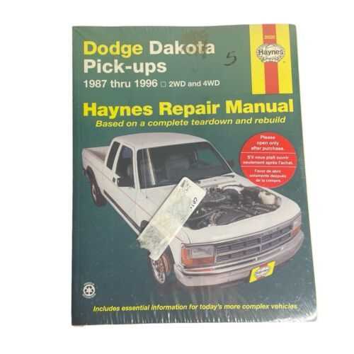 1996 dodge dakota repair manual