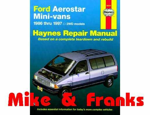 1997 ford aerostar repair manual