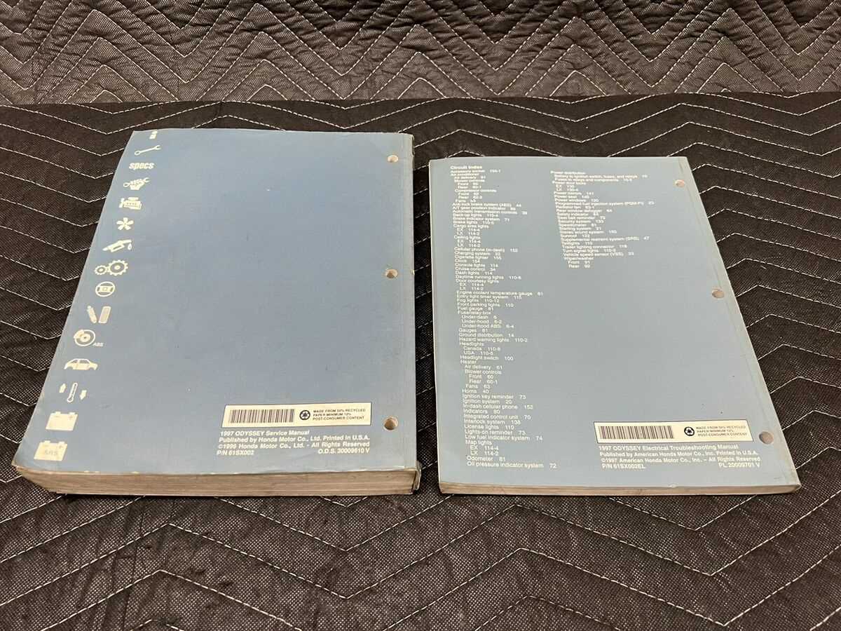 1997 honda odyssey repair manual