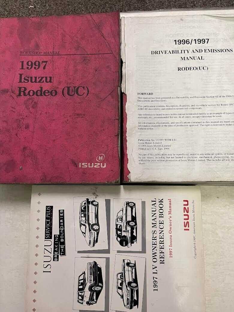 1997 isuzu rodeo repair manual