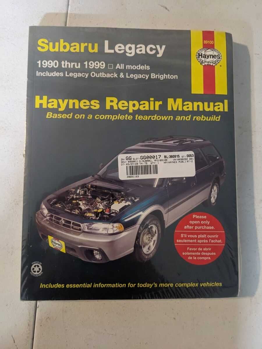 1998 subaru legacy outback repair manual