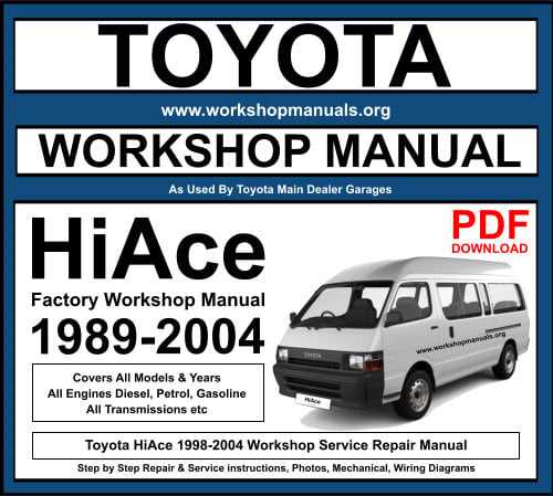 1998 toyota sienna repair manual