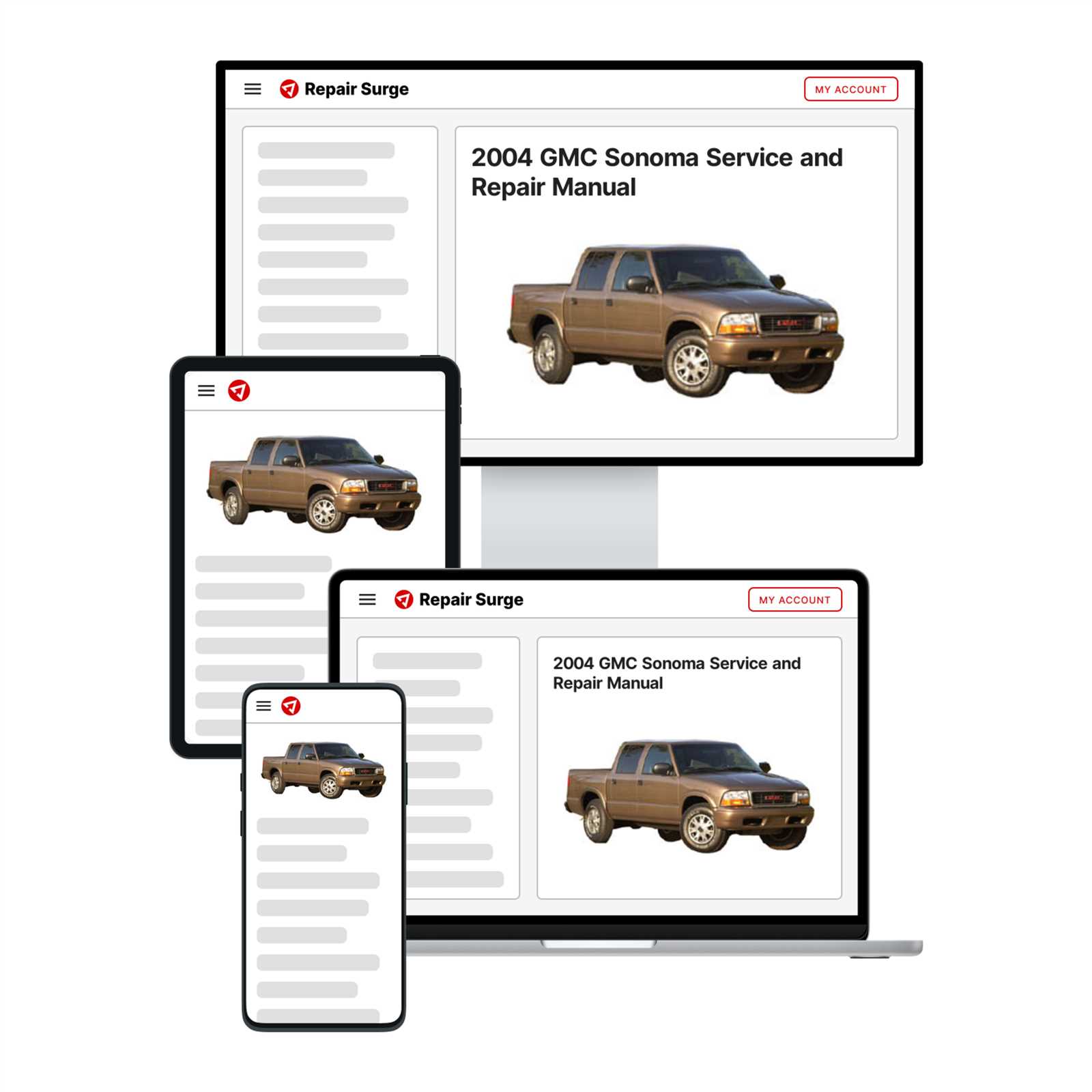 1999 gmc sonoma repair manual