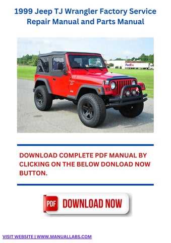 1999 jeep wrangler repair manual