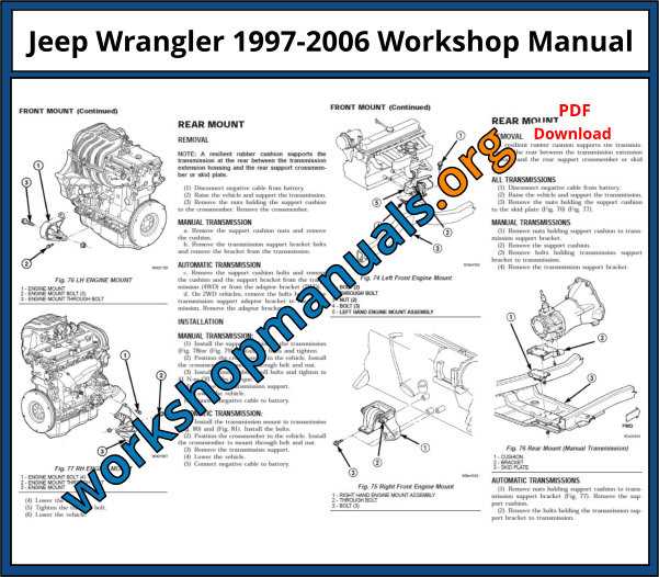 1999 jeep wrangler repair manual