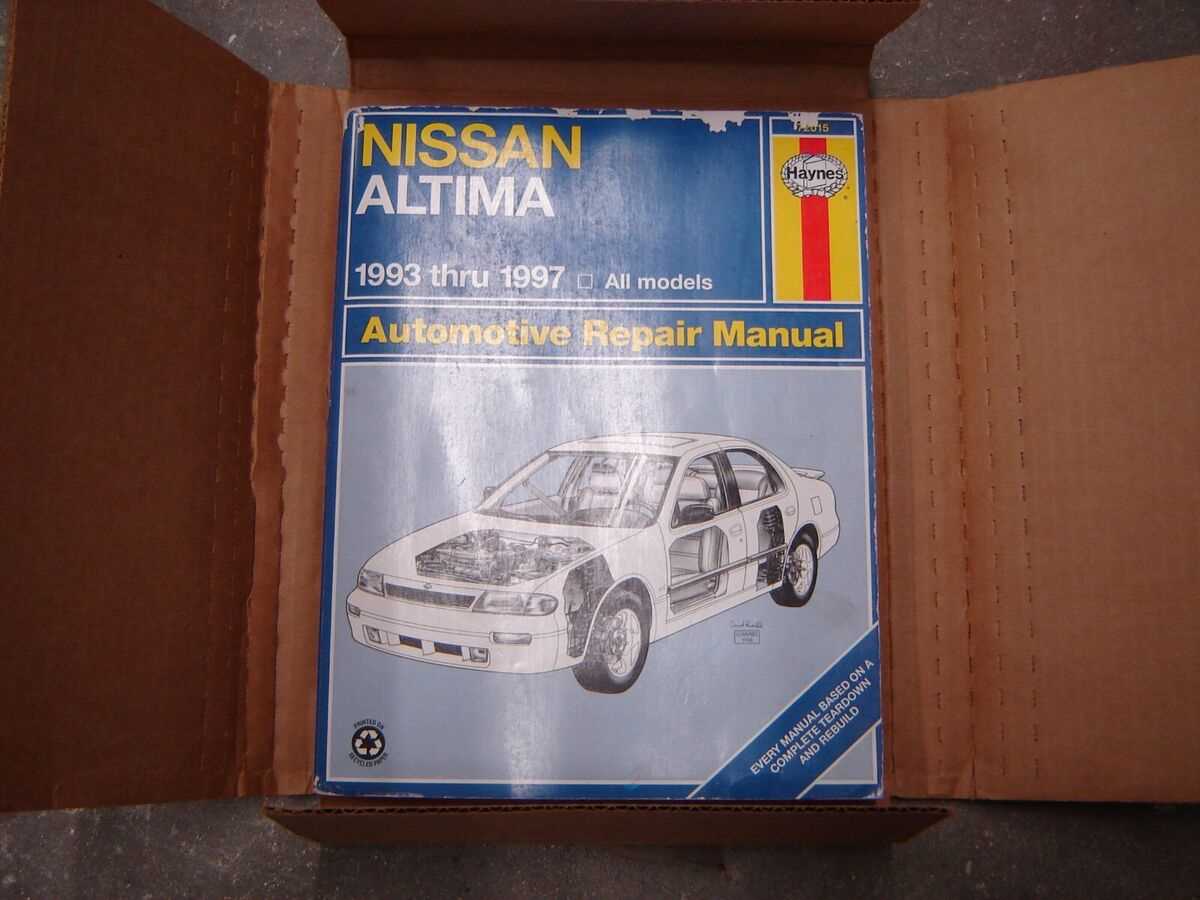 1999 nissan altima repair manual