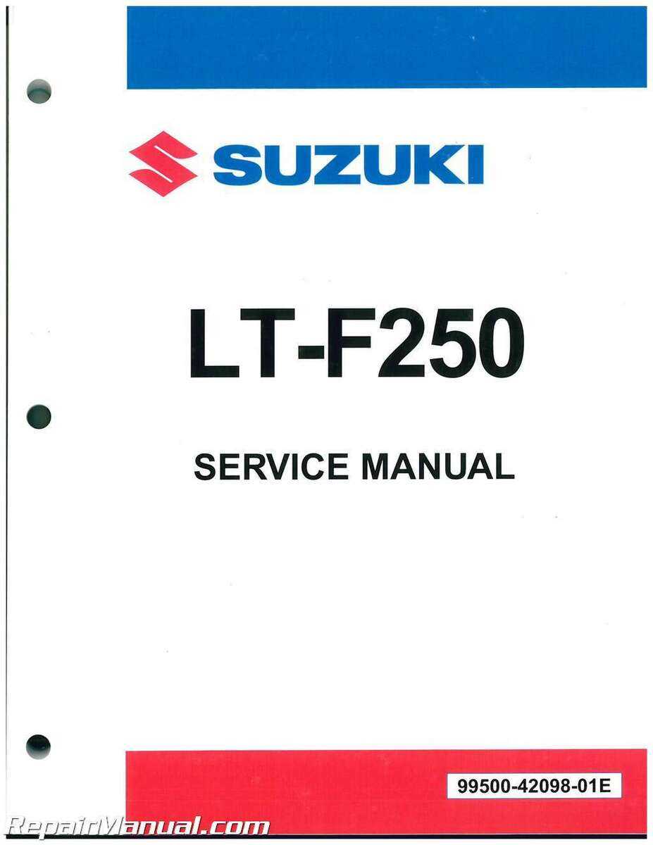 1999 suzuki quadrunner 500 repair manual