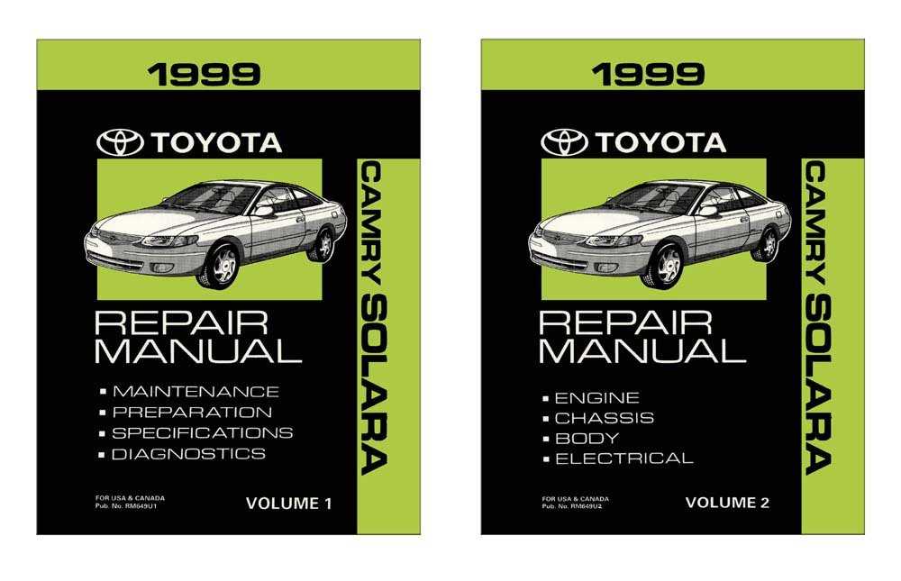 1999 toyota camry repair manual