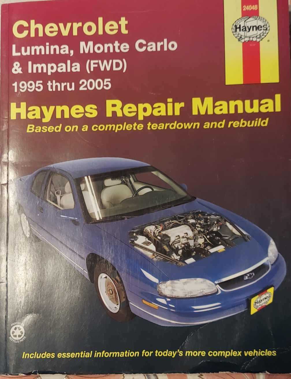 1999 chevy lumina repair manual