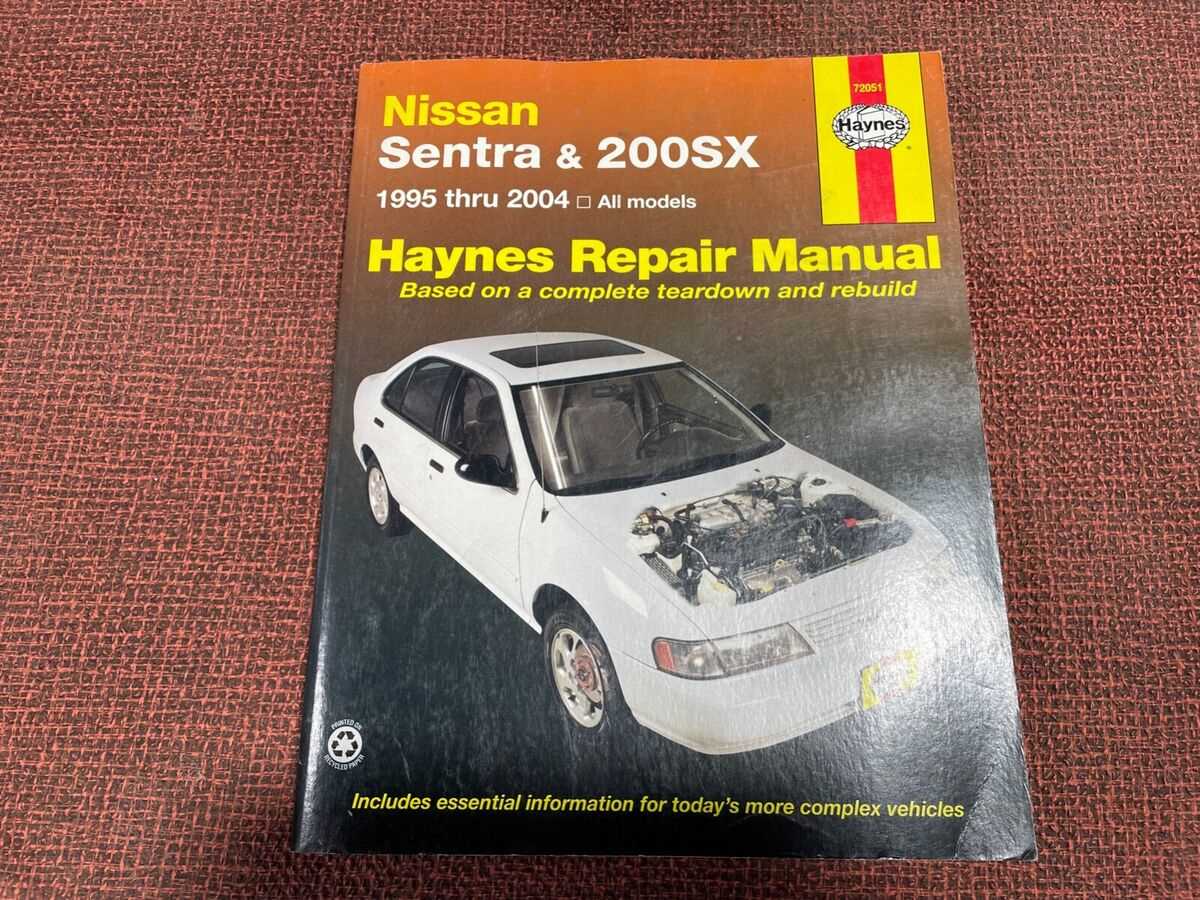 1999 nissan sentra repair manual