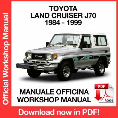 1999 toyota land cruiser repair manual