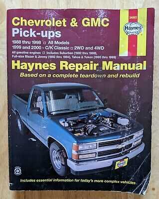 2000 chevy tahoe repair manual