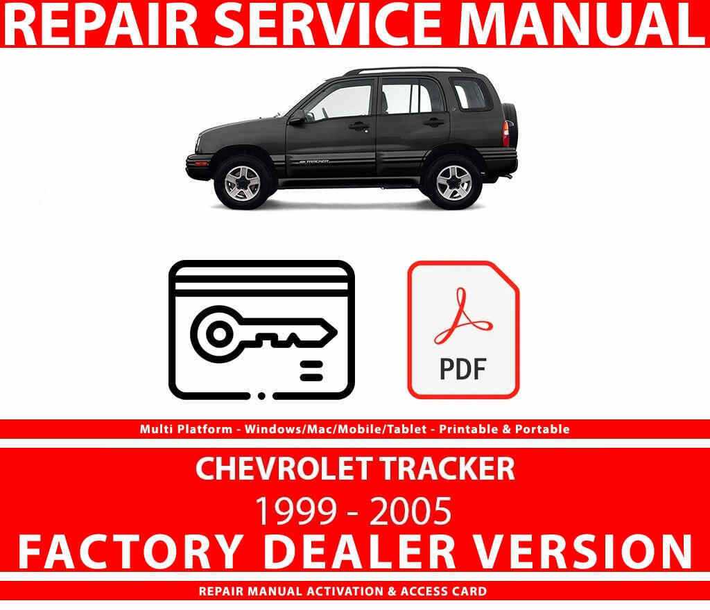 2000 chevy tracker repair manual