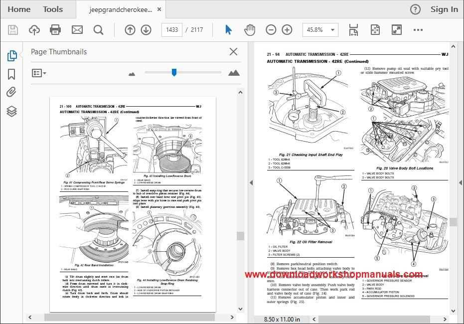 2000 jeep grand cherokee repair manual