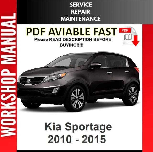 2000 kia sportage repair manual