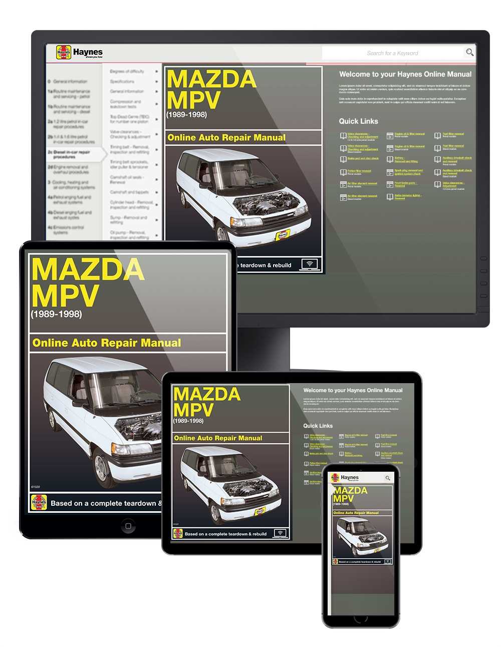 2000 mazda mpv repair manual